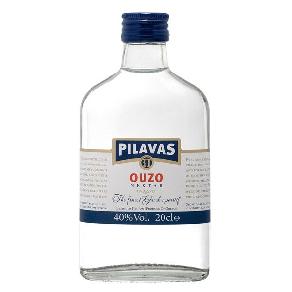 Ouzo Pilavas (350 ml) 40% Flachmann