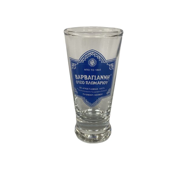 Ouzo Barbayanni Original  Glas Blau Shot 8cl